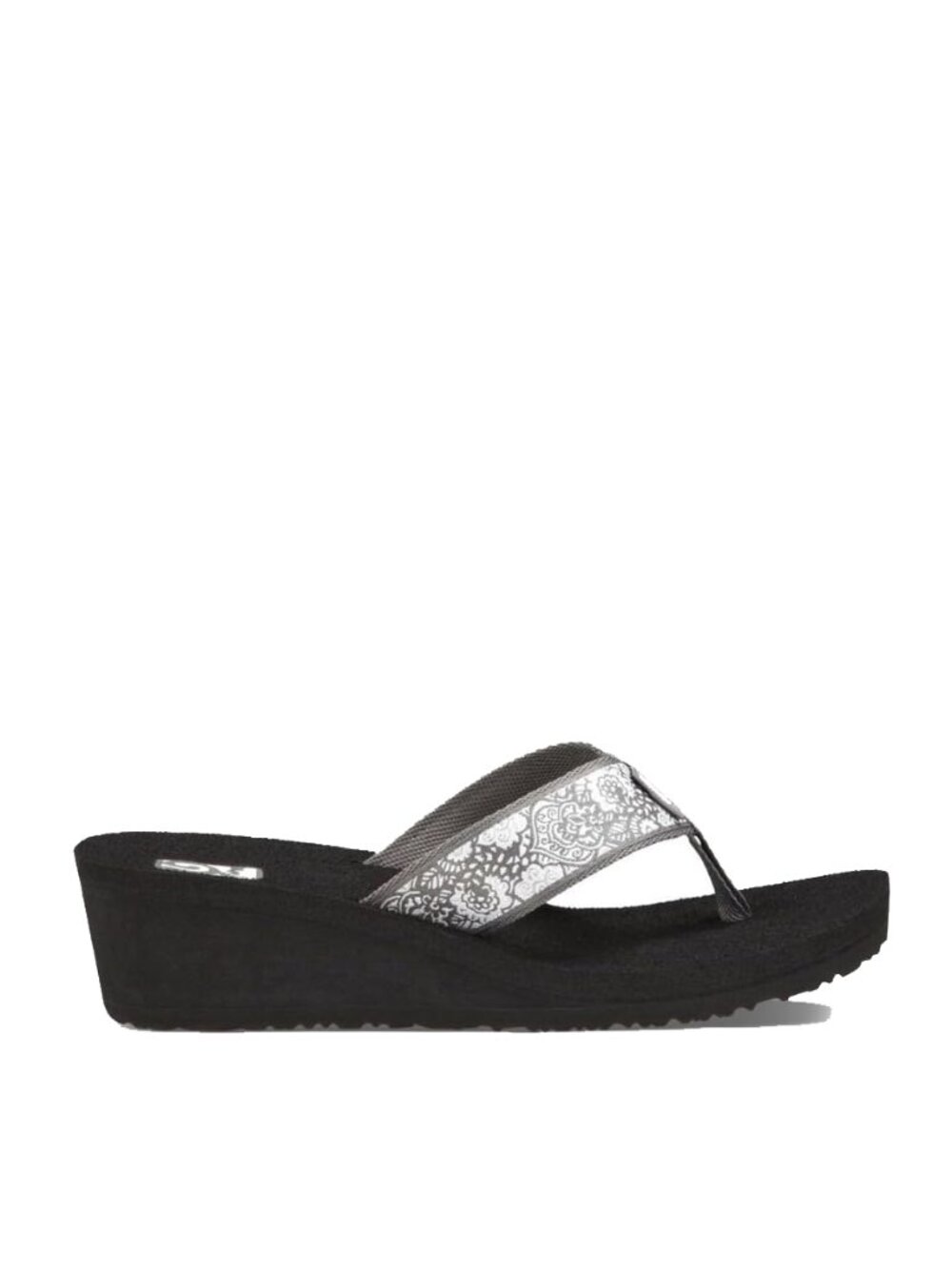 Teva Harmony Silver Mush Mandalyn Thong Wedge Sandal size 9